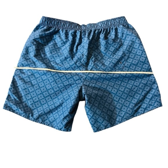 CABANA LIFE MEN’S REVERSIBLE SWIM TRUNKS SIZE LARGE BLUE & WHITE NWOT - Picture 7 of 13